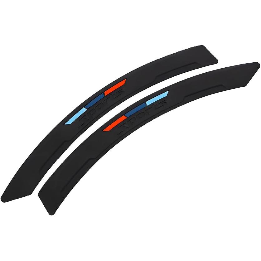 2PCS Car Wheel Tire Eyebrow Strips, Flexible Anti-Collision Sport Vehicle Wheel Arches Edge Lip Trim, Automotive Exterior Tire Fender Flare