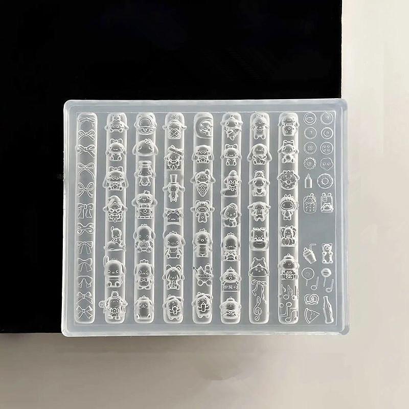 3D Form Silikon Nailart Dekorationen DIY Pochacco Design Vorlagen Form Für Nägel Schmuck Handwerk Transparent Nägel Form Werkzeug