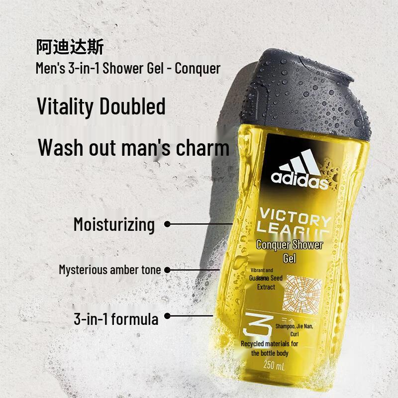 Adidas Herren 3-in-1 Körper-, Haar- & Gesichtswaschgel