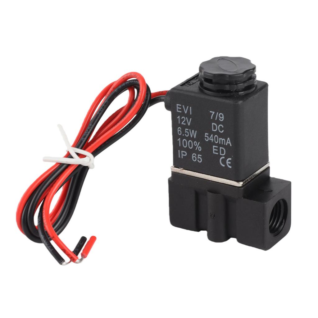 Fast Response Plastic Electric Solenoid Valve 12V DC 2 Position 2 Way Air Water OilG1 4