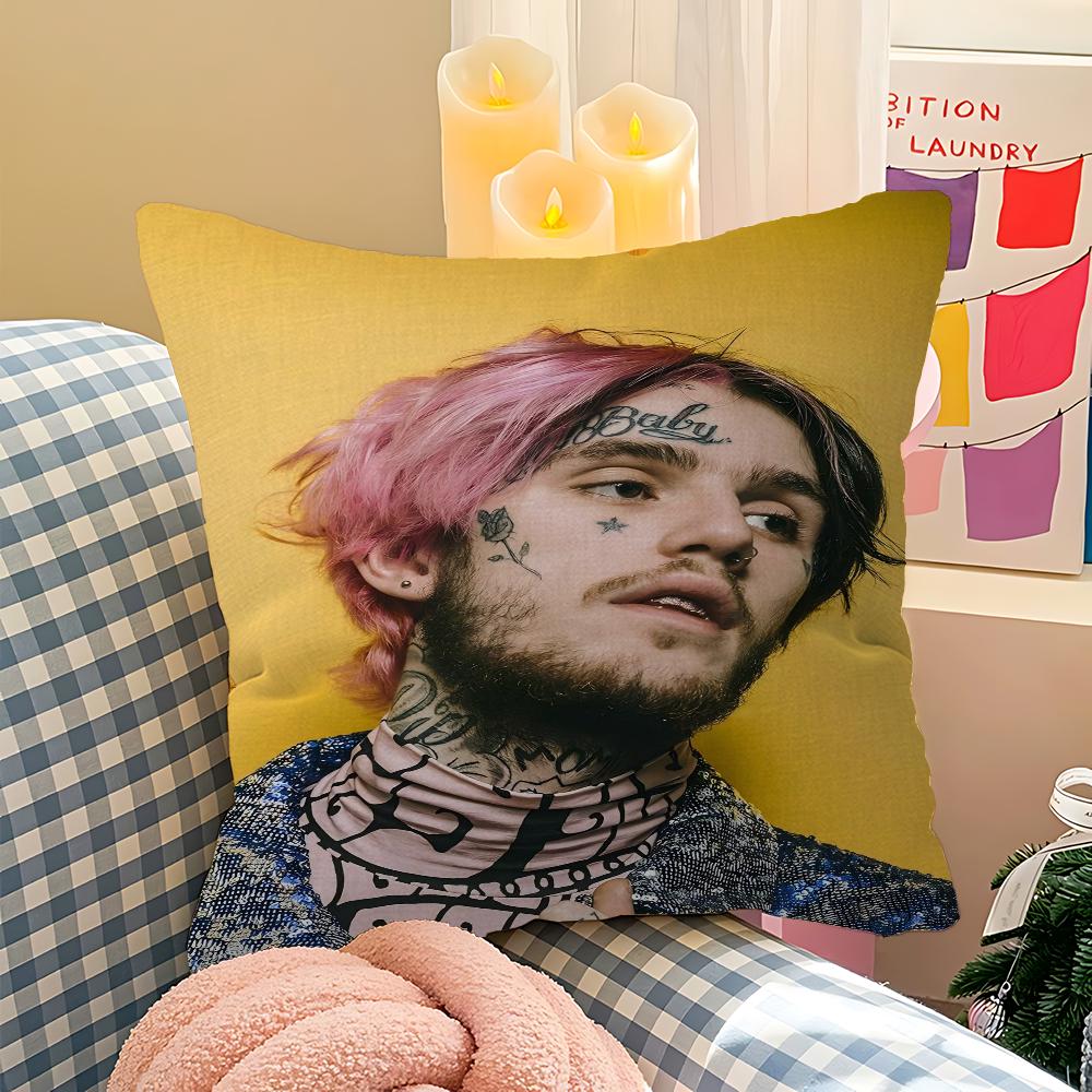 Lil Peep Pillowcase Toon Gift Cushion Cover Bedroom Home Sofa Chair Seat Decor Pillow Case