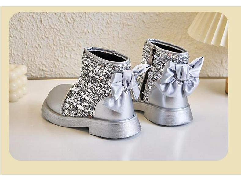 Girls' Princess Party Boots - British Style Short Boots with Fashionable Side Zip
