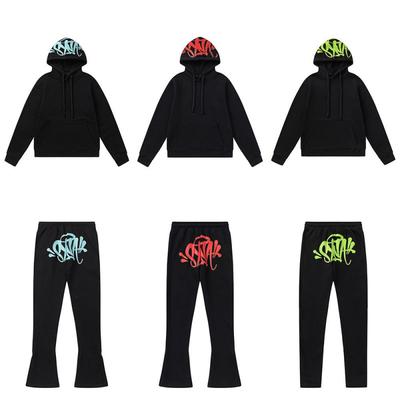 Heren Dames Set met Capuchon en Fleece Voering Streetwear - Sweatshirt met Grafische Print Joggingbroek Casual Kleding
