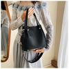 Bolso cruzado de hombro tipo cubo con correa ancha estilo coreano para mujer