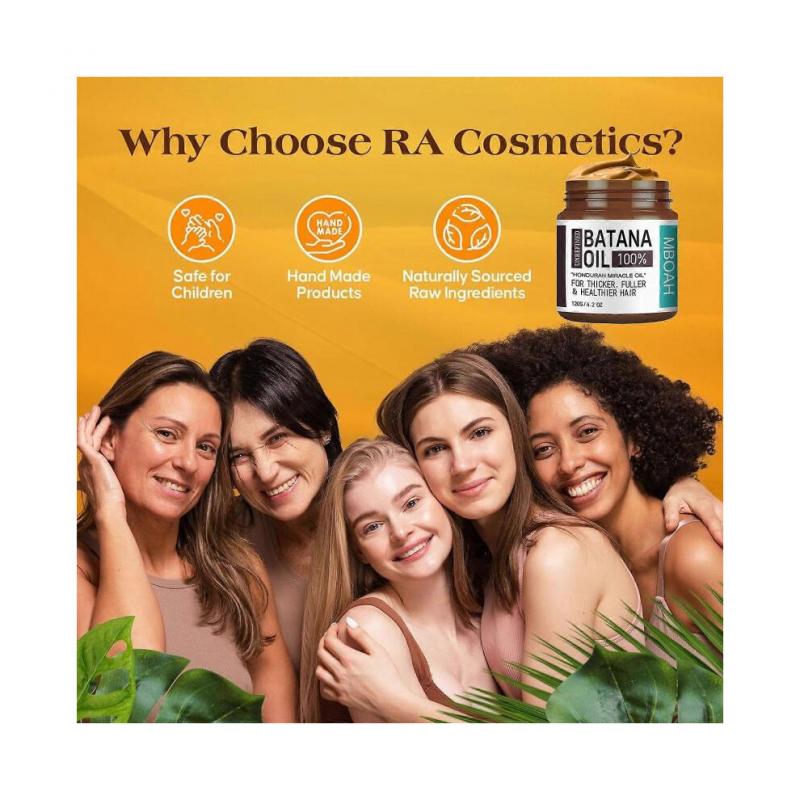 Unrefined Batana Oil for Growth, 100% Batana Oil From Honduras, Oil, Helps with Frizz, Split Ends