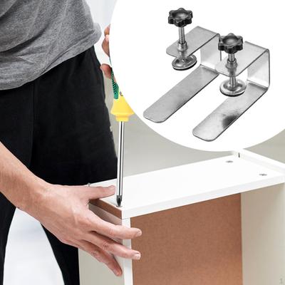 2 Pieces Drawer Front Installation Clamps, Cabinet Hardware Jig Detachable Woodworking Tool