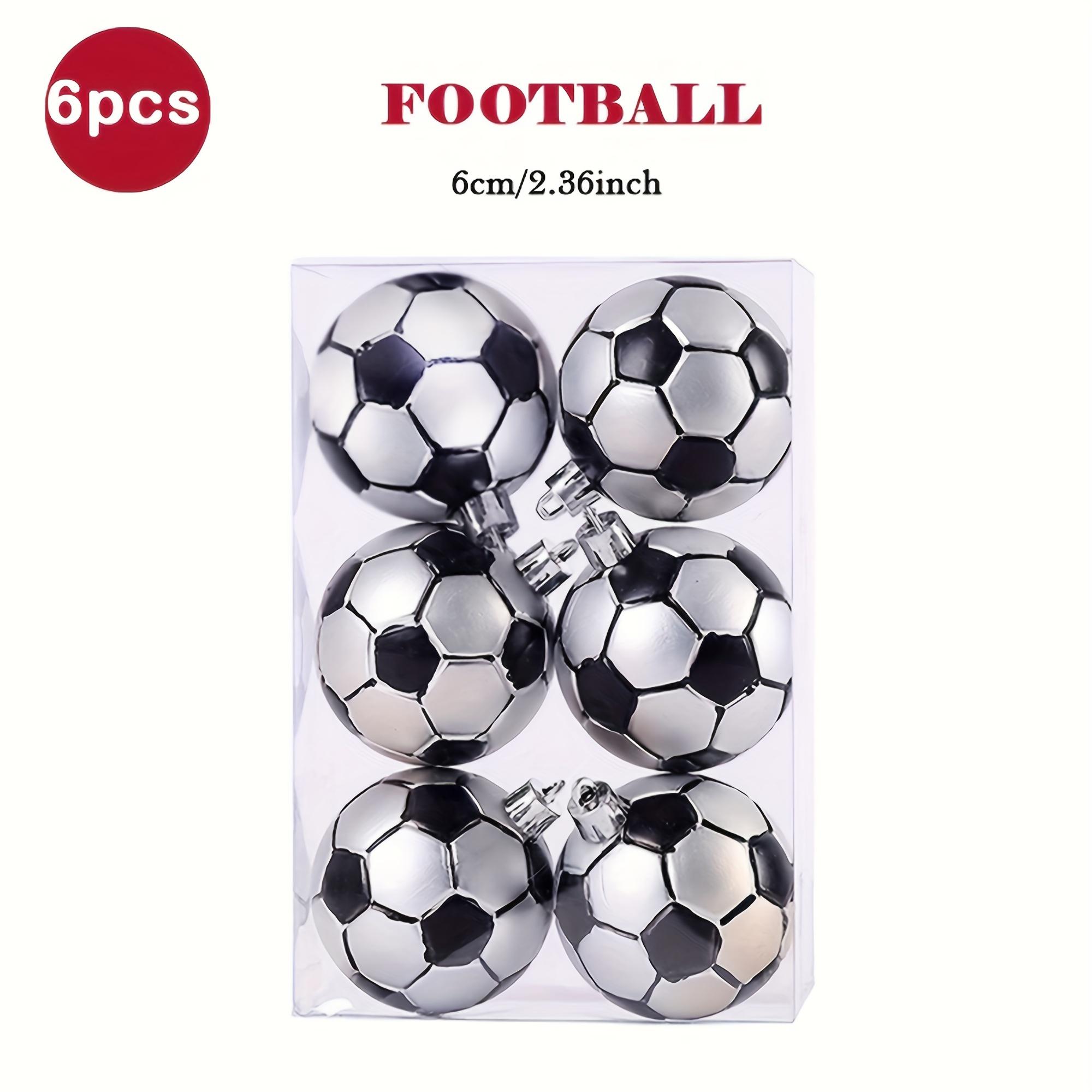 

6 шт. Рождественские шары, украшения для рождественской елки, товары для украшения вечеринки, подвесные мячи для елки, футбольные мячи/баскетбольные мячи/бейсбольные мячи, рождественские шары, дом Football