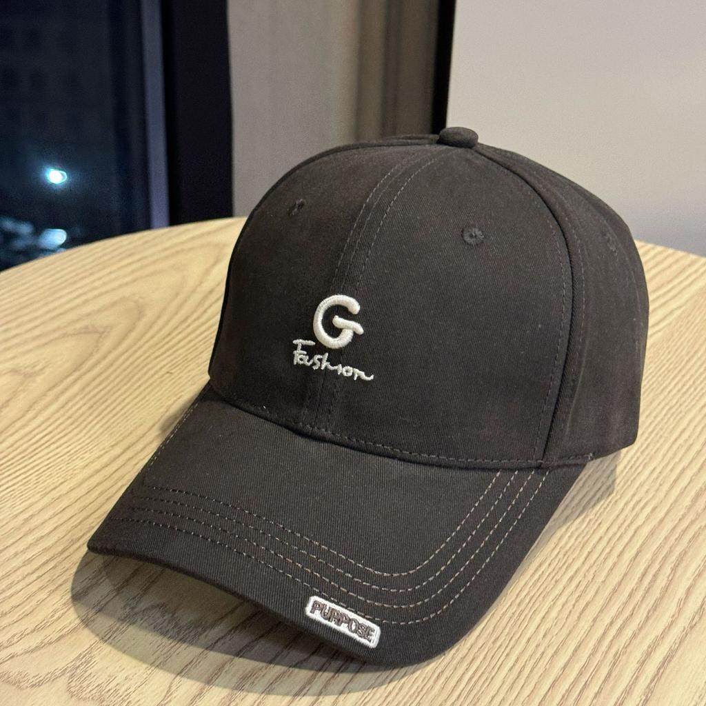 Retro Hole in The Wall Hard Top Hat for Women Letter Embroidered Peaked Cap Lesbian Couple Baseball Cap Outdoor
