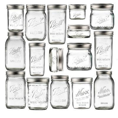 Versiegelbares Glas-Einmachglas für Haferflocken, Marmelade und Getränke - Retro Amerikanischer Stil