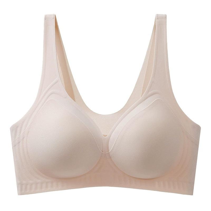 Women Seamless Wireless Comfortable Plus Size Backless Vest Style Sports Push Up Bra