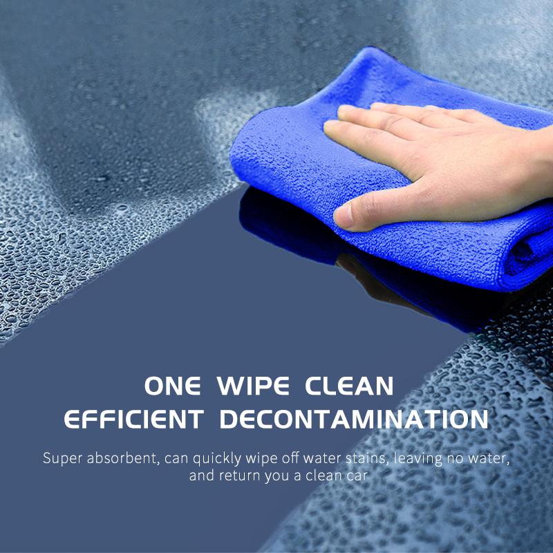 

SZUK Microfiber Cleaning Towel Thicken Soft Drying Cloth Car Body Washing Towels Double Layer Clean Rags 30/60cm