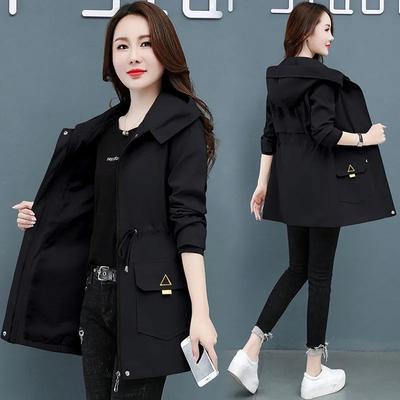 Large Size Women's Autumn Fashion Casual Hooded Lightweight Jackets Windbreaker