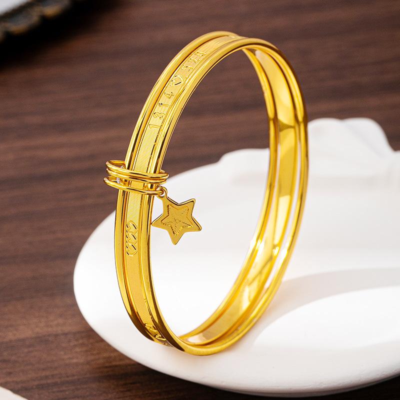 High-end Star Luxury Women s Simple Jewelry Bracelet 17CM