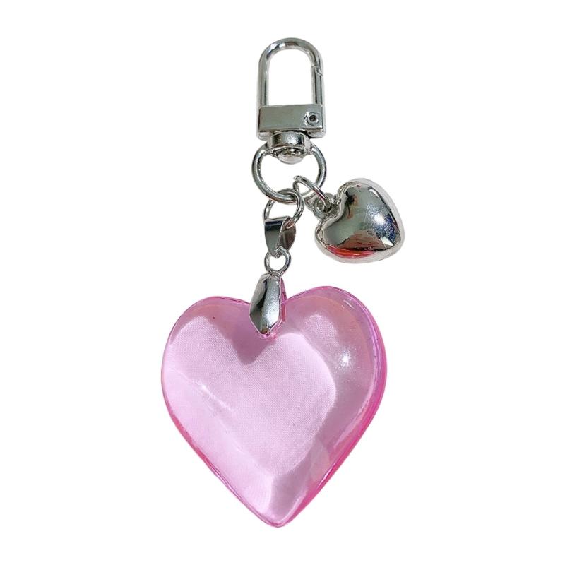 Stylish Heart Pendant Multifuntional Jewelry Fashionable Keychain Accessory Bag Ornament Suitable for Dresses and Tees