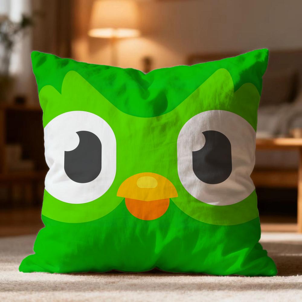 Popular D-DDuolingo Cushion Cover Soft Washable Pillow Case Multi-Scene for Couch Bed Travel Office Use