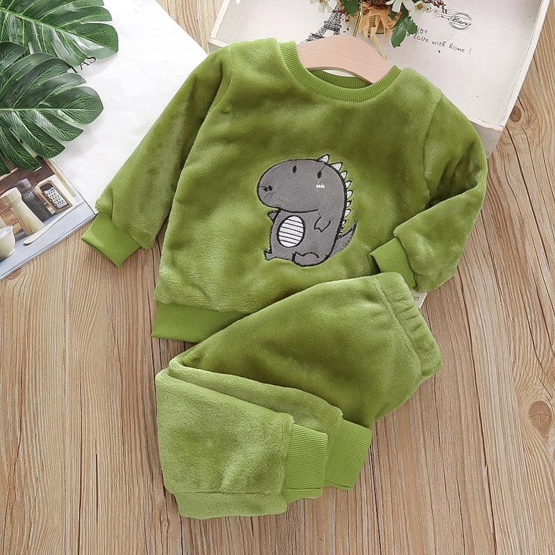 

Children s Winter Flannel Pajamas Two-Piece Set for Boys and Girls 100cm