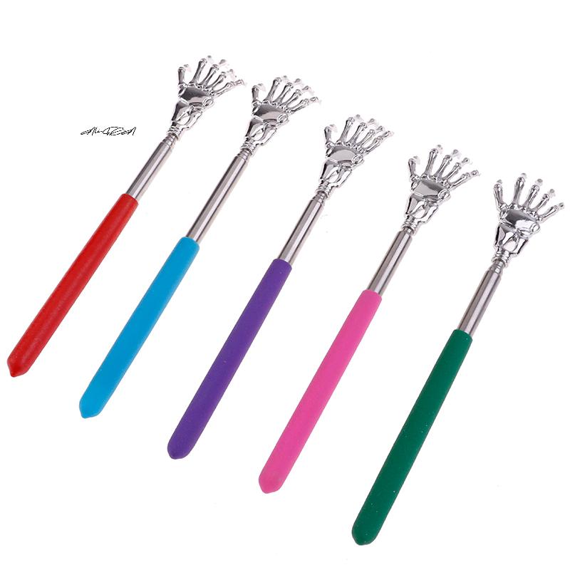 1Pc Stainless Steel Extendable Hand Claw Back Scratcher Massager for Itching Relief Self-Finger Scrubbing Tool
