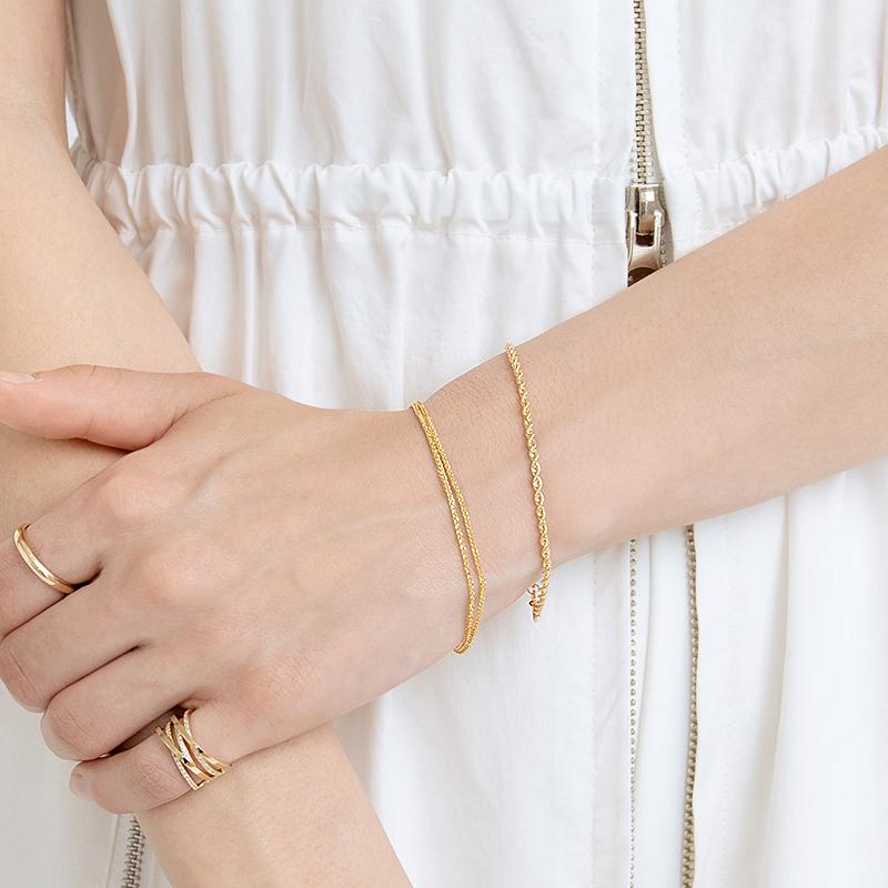 Mcel 14K Stellalink Two-Line Bracelet