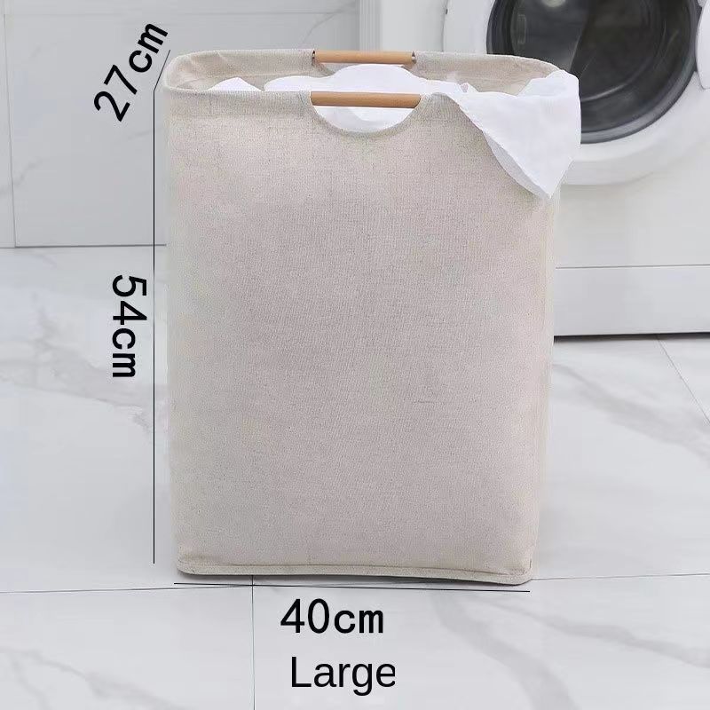 Waterproof Laundry Basket Cotton Linen Dirty Clothes Baskets Organizer Foldable Sundries Storage Bag Foldabling