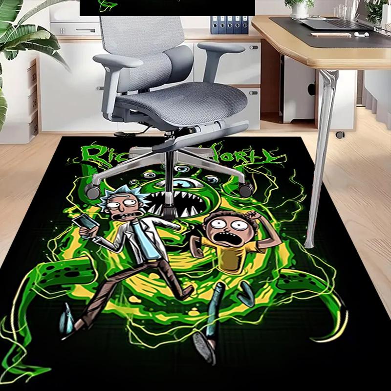 Rick Morty Adventure Carpet For Playroom Bedroom Living Room Sofa Home Decorkids Game Area Rug Nonslip Floor Mat