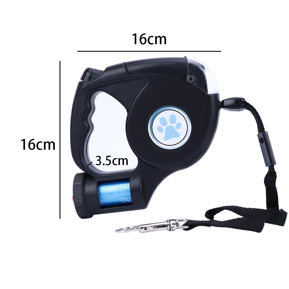 Fashion 4.5M Extendable LED with Garbage with Pet Leash Retractable Dog Lead