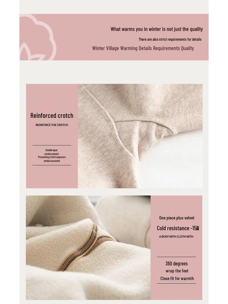 Women's Oatmeal Fleece-Lined Stirrup Leggings: High-Waist, Slimming Base Layer for Spring/Autumn/Winter 2025.