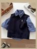 Children's Korean Style Plaid Cotton Shirt for Spring & Autumn 2025 - Casual Baby & Boys' Wear
