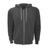 Canvas Unixex Zip-up Polycotton Fleece Hooded Sweatshirt / Hoodie