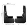 Black ABS Mud Flap Set for Ford Mave