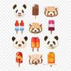 Giant Panda Bear Iron on Heat Transfer Printing Vinyl Patches Sticker for Clothes DIY Appliques Washable Patches
