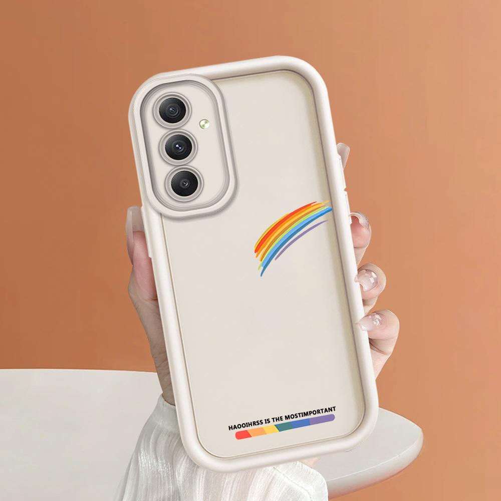 Weiches Silikon-Telefongehäuse mit quadratischem Leiterdruckmuster, vollständige Abdeckung, Kamera, stoßfestes Schutzgummigehäuse für Samsung