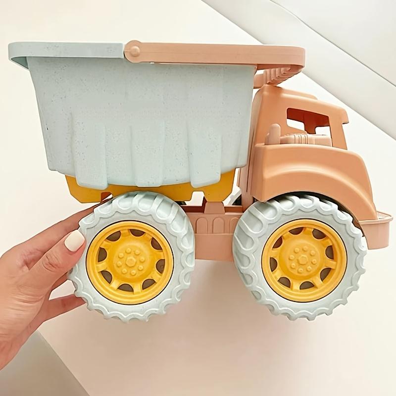 1pc Kids Dump Truck Toy  Pull Back Tiltable Bucket,Durable Plastic Construction Vehicle for Beach,Snow,Sand Play Educational Engineering Car