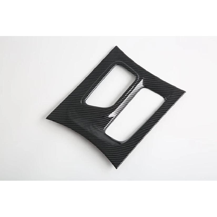 For Dodge Charger 2016- Car Accessories Carbon Fiber Style Gear Shift Panel Center Console Cover Trim Frame