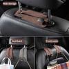 Car Hook Rear Seat Back Hooks Headrest Hanger Clip Double Hooks Holder Storage Car Interior Accessories