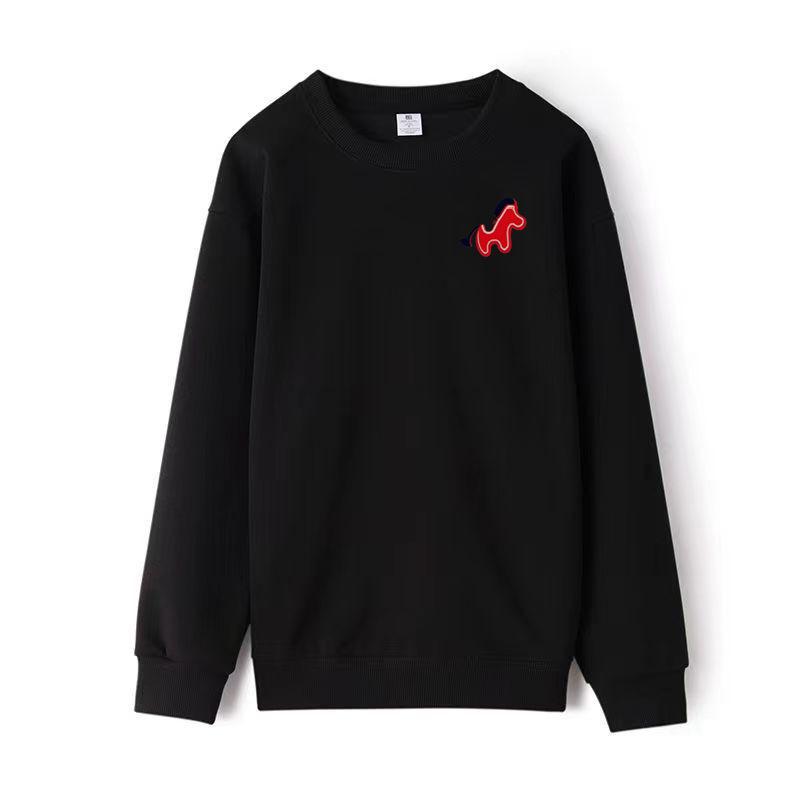 2026 Spring/Autumn Horse Print Unisex Sweatshirt - Trendy Round Neck Long Sleeve Top