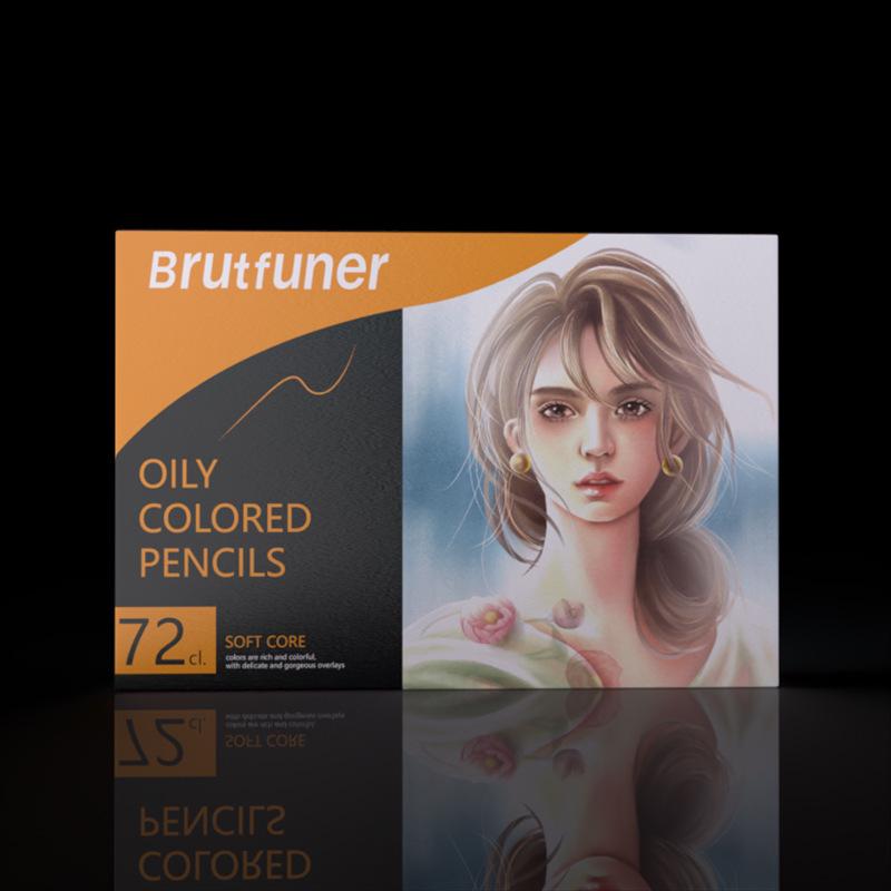 Brutfuner 180 Oil & Water-Soluble Colored Pencils Set for Drawing & Doodling - Ideal Gift
