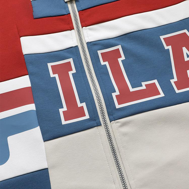 FILA X MIHARA YASUHIRO Color Block Retro Stand Collar Jacket Men Jacket F11M213503F-BG