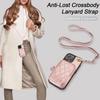 Zipper Cards Solt Leather Wallet Crossbody Lanyard Case For iPhone 16 Pro Max 14 15 13 12 11 14Plus Pocket Bag Hand Strap Cover