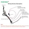 12V 50W Universal Built-in Car Seat Heater Kit Fit 1 Seat,2pcs Carbon Fiber Heating Pads Single Control Switch with Harness