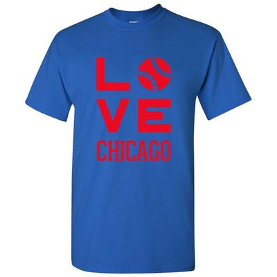 Chicago Love Baseball Liga Team stolz Heimatstadt Majors T-Shirt