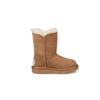 UGG Kids  Bailey Button II Sheepskin Thick Warm Durable Shock Absorbing Non-Slip Snow Boots Kids Boots Chestnut-Brown 1017400T-CHE