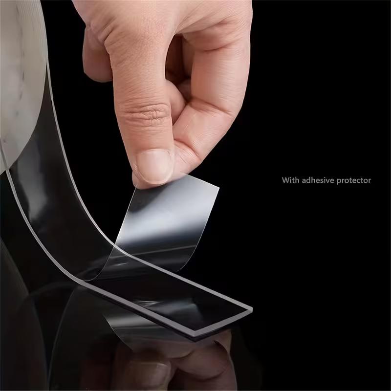 Reusable Nano Double Sided Tape Waterproof Strong Adhesive Mounting Tape for Home Office Bathroom Kitchen Decoration