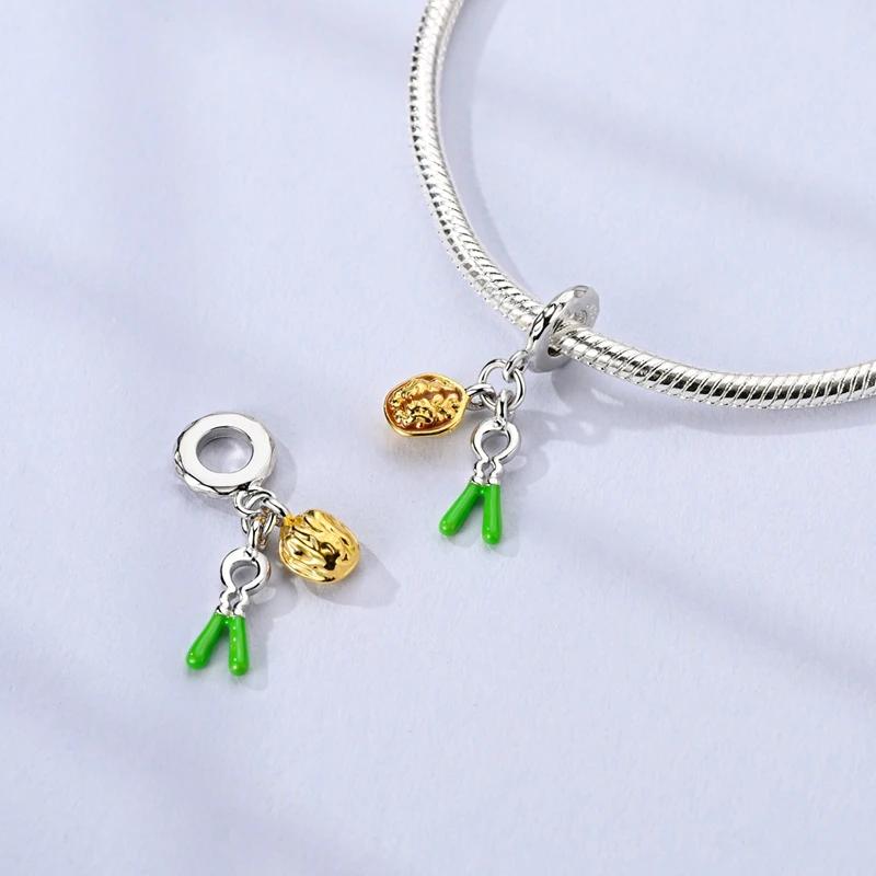 

Charm Bead Charms Plata Creative Walnuts With Walnut Clip Pendants Compatible With Authentic Bracelets Charm Bead Charms Ideal For Women Jewellery Do