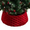 Soft Tree Bottom Cover Christmas Tree Skirt for Lower Hardware Coverage In Winter Room Display and Indoor Placement