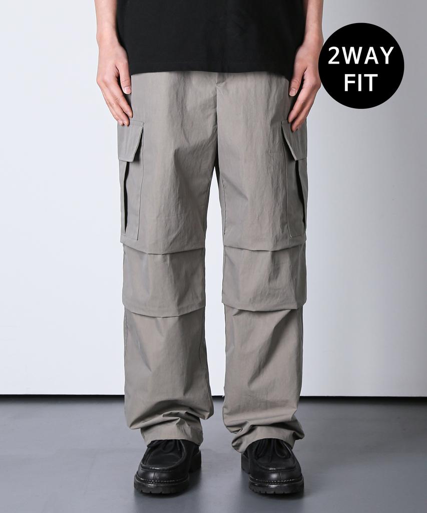 KND M-65 Nylon Field Cargo 2-Way Pants Grey