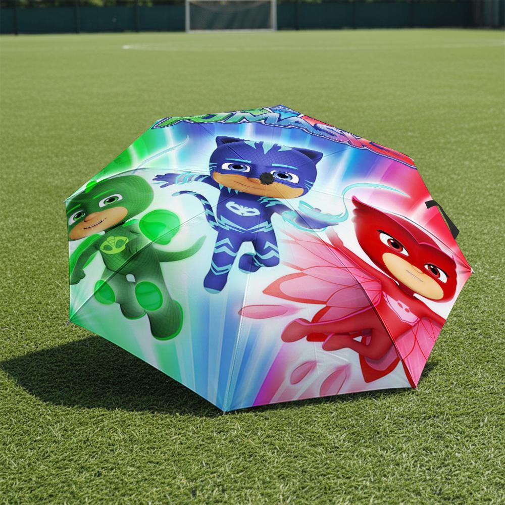 

1 PC Automatic Folding Umbrella-PJ Masks Pattern, Portable & Foldable Design with 8 Ribs, Christmas Birthday Gifts