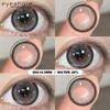 EYESHARE 1 Pair BUBBLE Gray Contact Lenses for Eyes Brown Natural Korean Softlens Beauty Eye Makeup Lens
