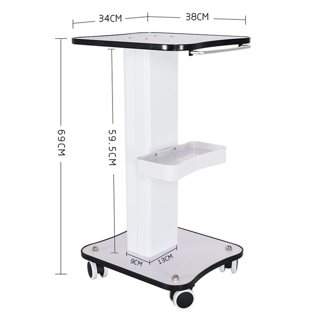 Max Load 40Kg Beauty Salon Specialized Instrument Trolley Multifunctional Storage Rack Movable Desktop Handcart 38*34*69cm