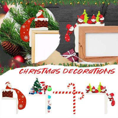 New Christmas Door Toppers Decor, HDoor Topper, Top Door Frame Corner Sign Decorations,Walls  Craft For Christmas Party Ornament