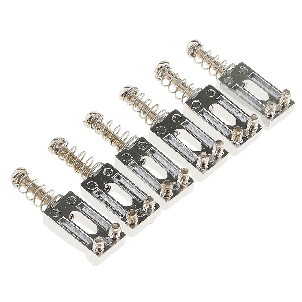 Metal Guitar Bridge Roller Saddles Set Replacement Tremolo Bridge Saddles Electric Guitar Parts for DIY Kit and Vibrato